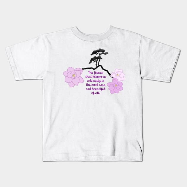 Magnolia Blossoms Kids T-Shirt by millersmystical